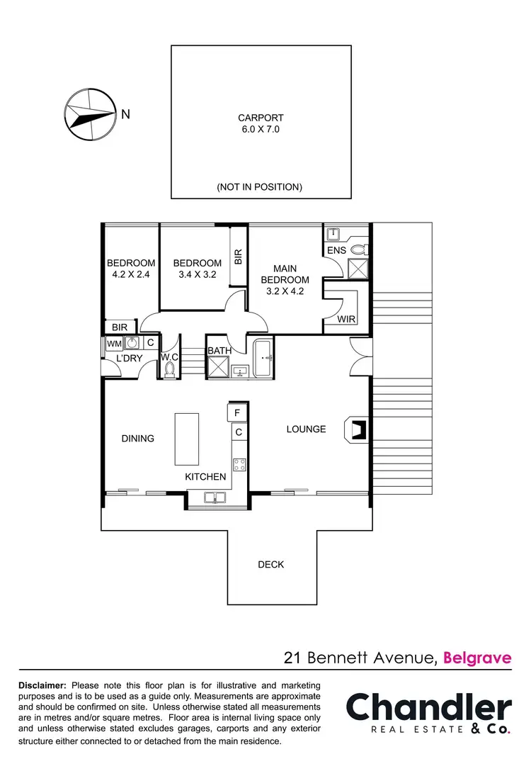 Floorplan of Homely house listing, 21 Bennett Avenue, Belgrave VIC 3160