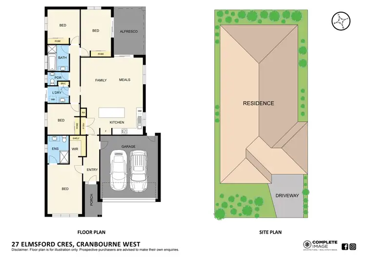 Floorplan of Homely house listing, 27 Elmsford Crescent, Cranbourne West VIC 3977