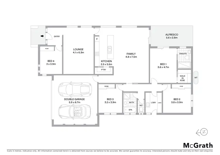 Floorplan of Homely house listing, 5 Beveridge Crescent, Forde ACT 2914