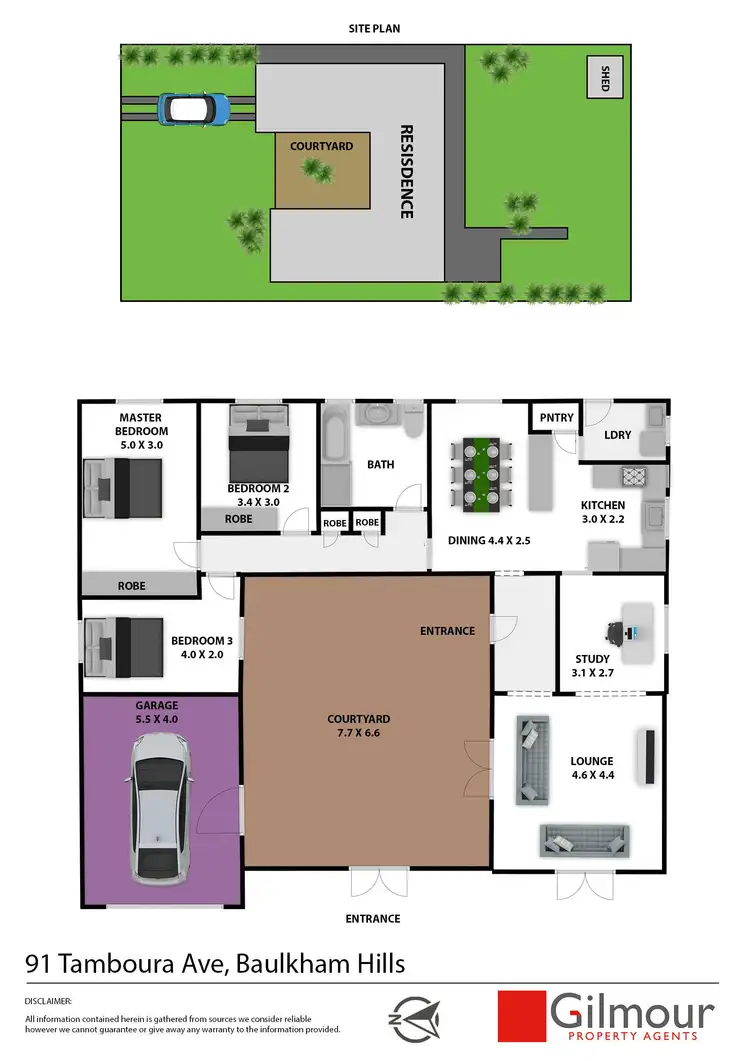 Floorplan of Homely house listing, 91 Tamboura Avenue, Baulkham Hills NSW 2153