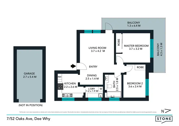 Floorplan of Homely apartment listing, 7/52 Oaks Avenue, Dee Why NSW 2099