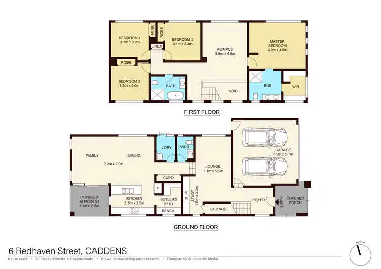 Floorplan of Homely house listing, 6 Redhaven Street, Caddens NSW 2747