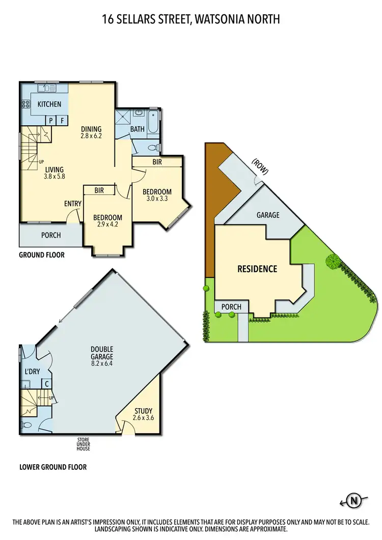 Floorplan of Homely unit listing, 16 Sellars Street, Watsonia North VIC 3087