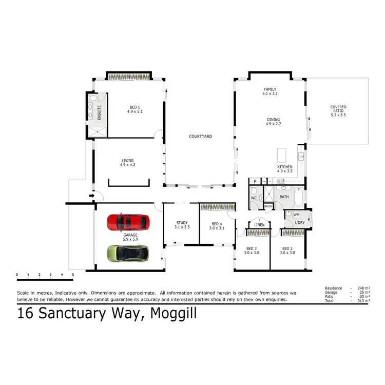 Floorplan of Homely house listing, 16 Sanctuary Way, Moggill QLD 4070