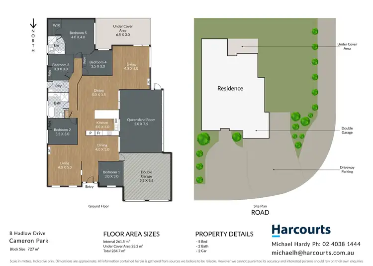Floorplan of Homely house listing, 8 Hadlow Drive, Cameron Park NSW 2285