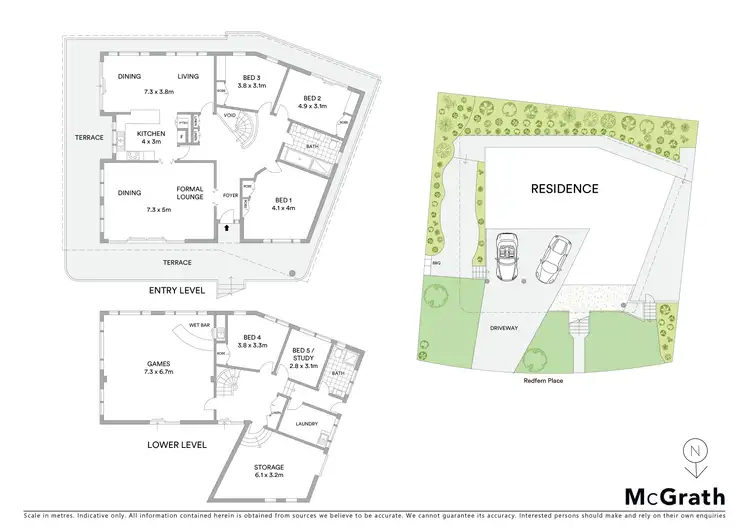 Floorplan of Homely house listing, 6 Redfern Place, Gymea NSW 2227