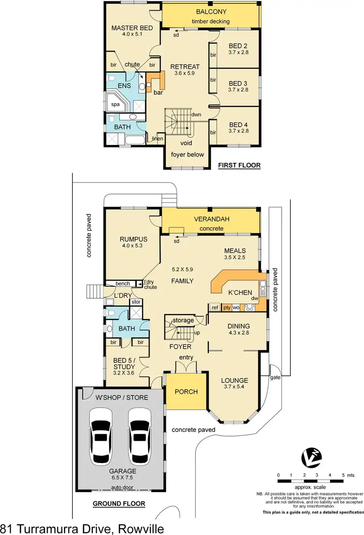 Floorplan of Homely house listing, 81 Turramurra Drive, Rowville VIC 3178