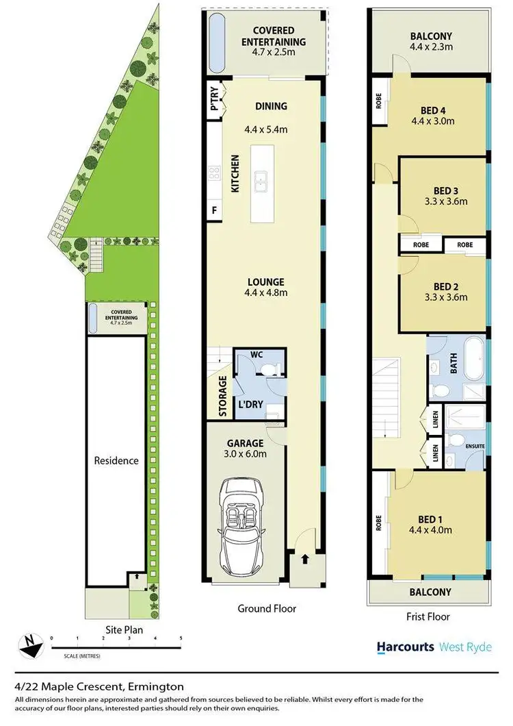 Floorplan of Homely house listing, 4/22 Maple Crescent, Ermington NSW 2115