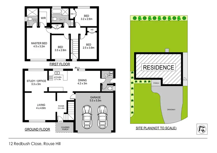 Floorplan of Homely house listing, 12 Redbush Close, Rouse Hill NSW 2155