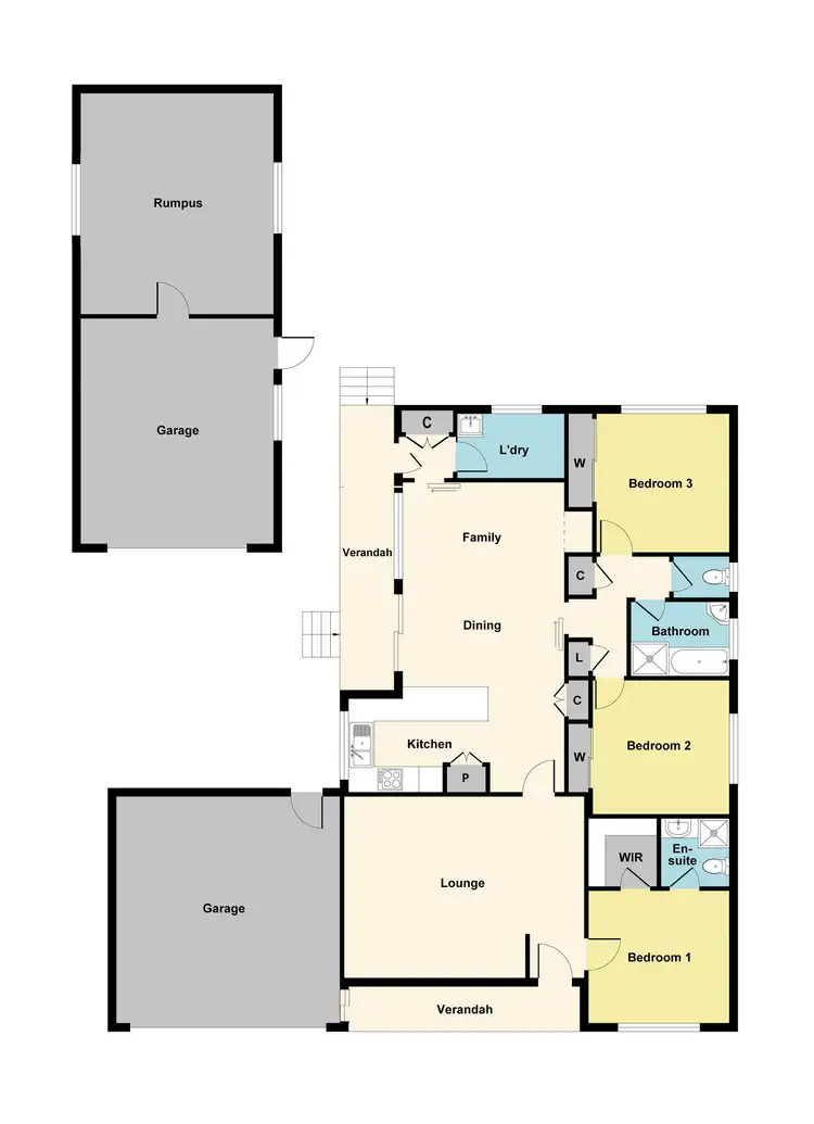 Floorplan of Homely house listing, 18 Webbcona Parade, Wendouree VIC 3355