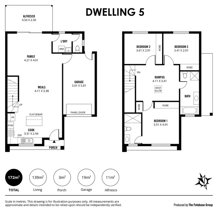 Floorplan of Homely townhouse listing, D5, 25 Clairville Road, Campbelltown SA 5074