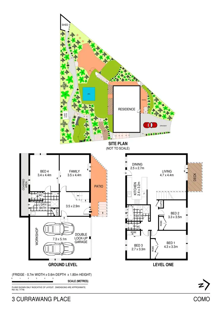 Floorplan of Homely house listing, 3 Currawang Place, Como NSW 2226