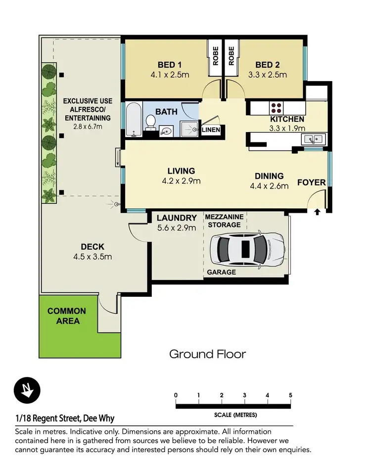 Floorplan of Homely unit listing, 1/18 Regent Street, Dee Why NSW 2099