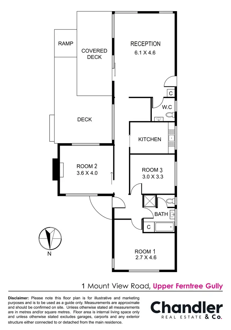 Floorplan of Homely house listing, 1 Mount View Road, Upper Ferntree Gully VIC 3156