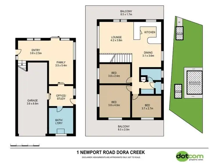 Floorplan of Homely land listing, 1 Newport Road, Dora Creek NSW 2264
