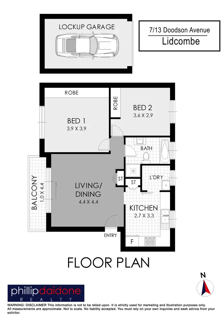 Floorplan of Homely apartment listing, 7/13 Doodson Avenue, Lidcombe NSW 2141