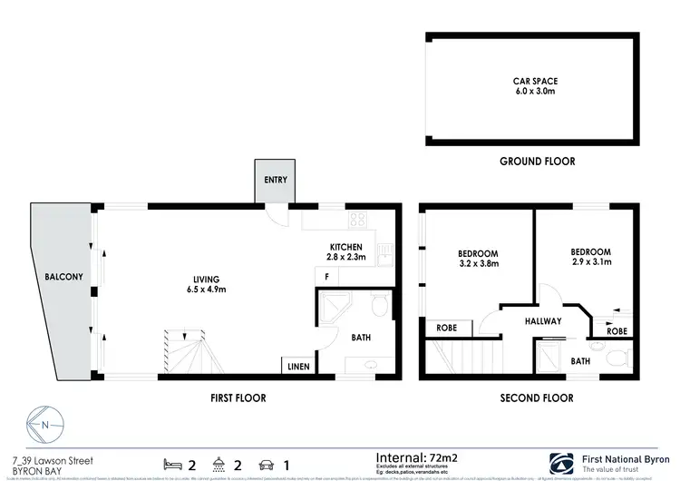 Floorplan of Homely house listing, 7/39 Lawson Street, Byron Bay NSW 2481