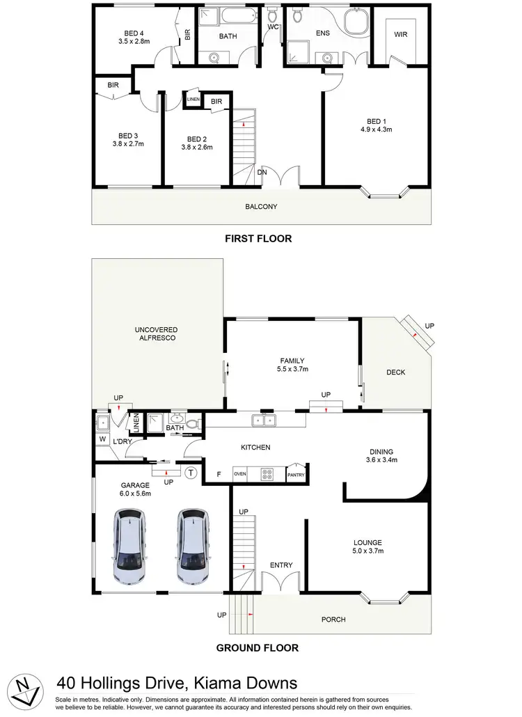 Floorplan of Homely house listing, 40 Hollings Drive, Kiama Downs NSW 2533