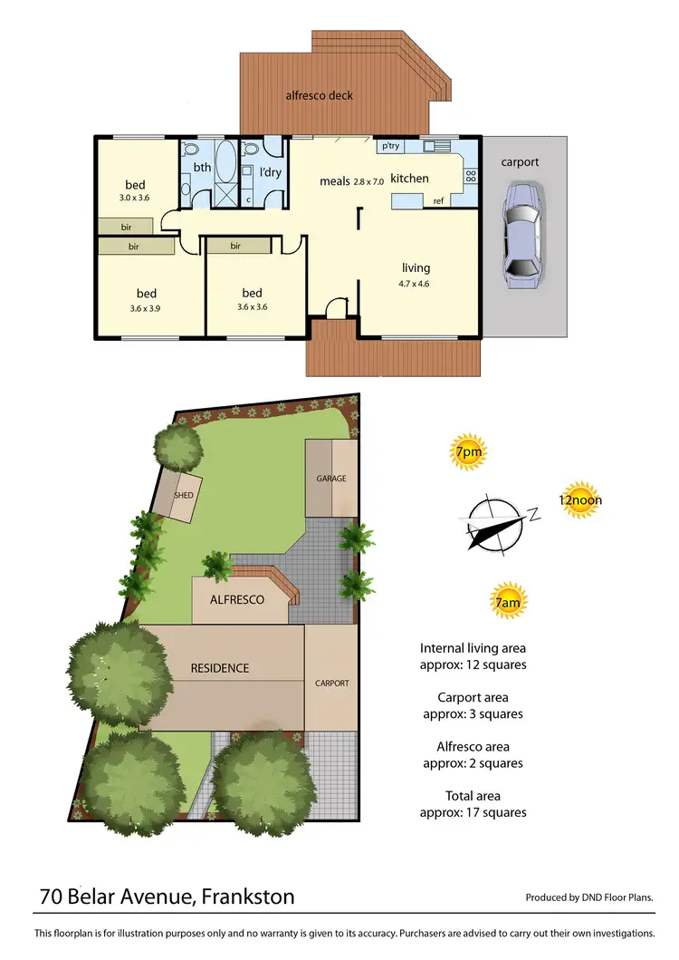Floorplan of Homely house listing, 70 Belar Avenue, Frankston VIC 3199
