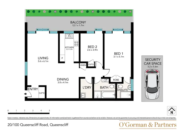 Floorplan of Homely apartment listing, 20/100 Queenscliff Road, Queenscliff NSW 2096