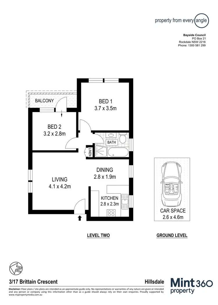 Floorplan of Homely apartment listing, 3/17 Brittain Crescent, Hillsdale NSW 2036