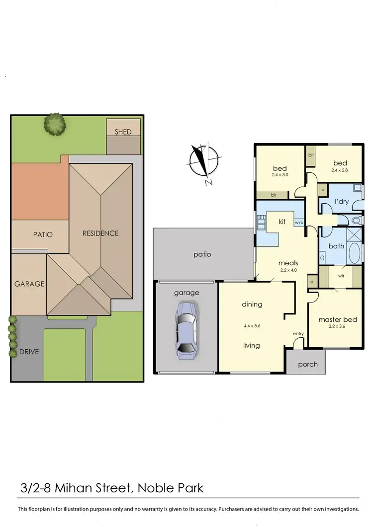 Floorplan of Homely unit listing, 3/2 Mihan Street, Noble Park VIC 3174