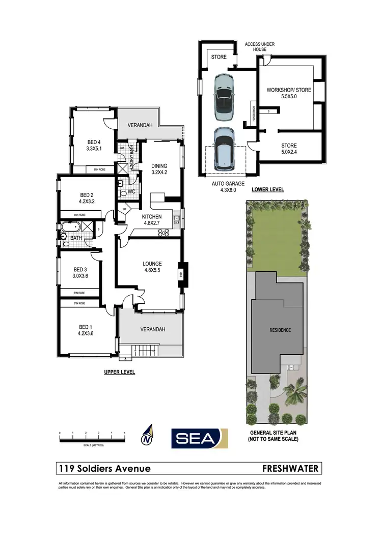 Floorplan of Homely house listing, 119 Soldiers Avenue, Freshwater NSW 2096