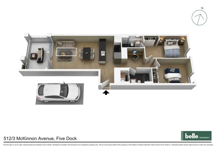 Floorplan of Homely apartment listing, 512/3 McKinnon Avenue, Five Dock NSW 2046