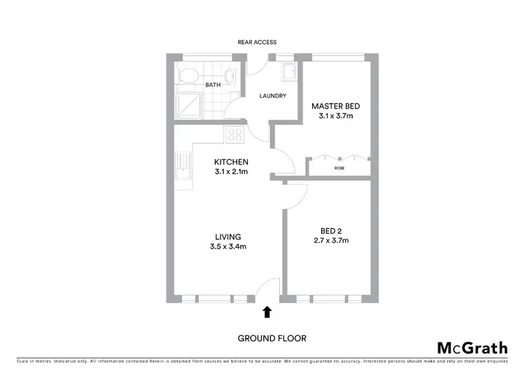 Floorplan of Homely unit listing, 4/4 Elizabeth Street, Sawtell NSW 2452