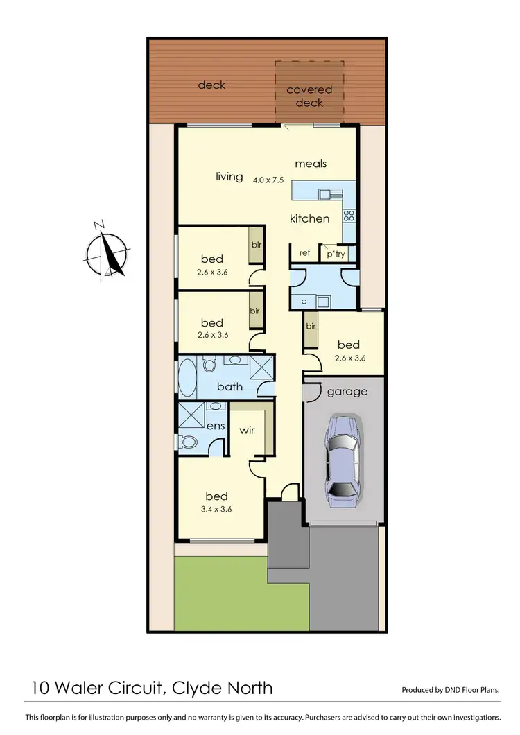 Floorplan of Homely house listing, 10 Waler Circuit, Clyde North VIC 3978