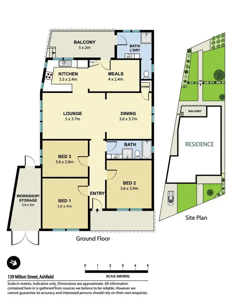 Floorplan of Homely house listing, 139 Milton Street, Ashfield NSW 2131