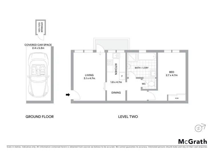 Floorplan of Homely unit listing, 12/41 Banksia Road, Caringbah NSW 2229