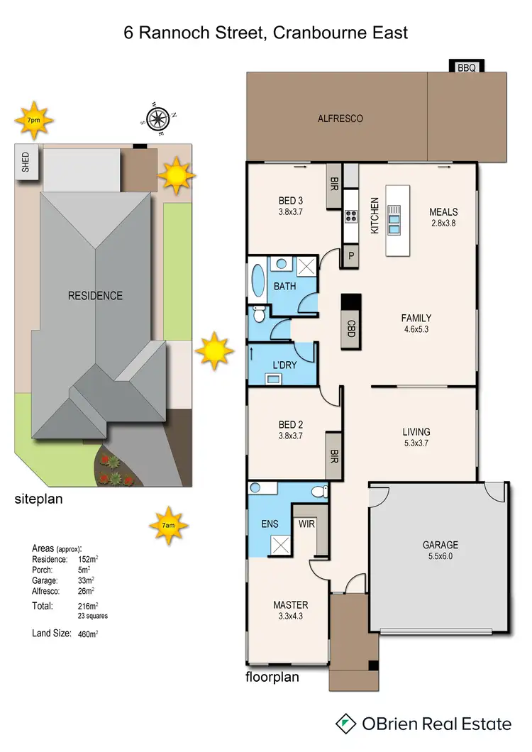 Floorplan of Homely house listing, 6 Rannoch Street, Cranbourne East VIC 3977