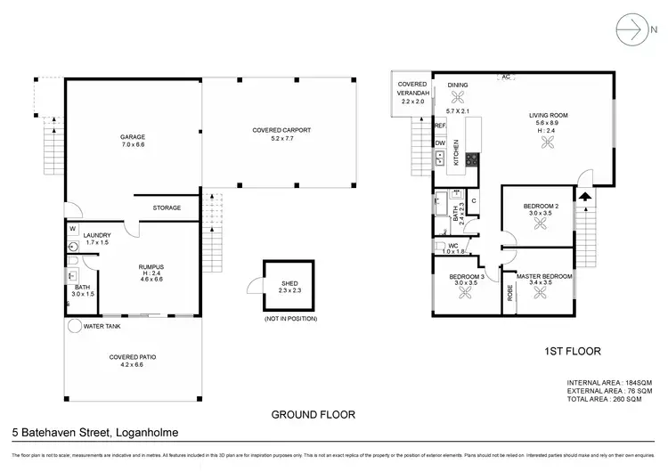 Floorplan of Homely house listing, 5 Batehaven Street, Loganholme QLD 4129