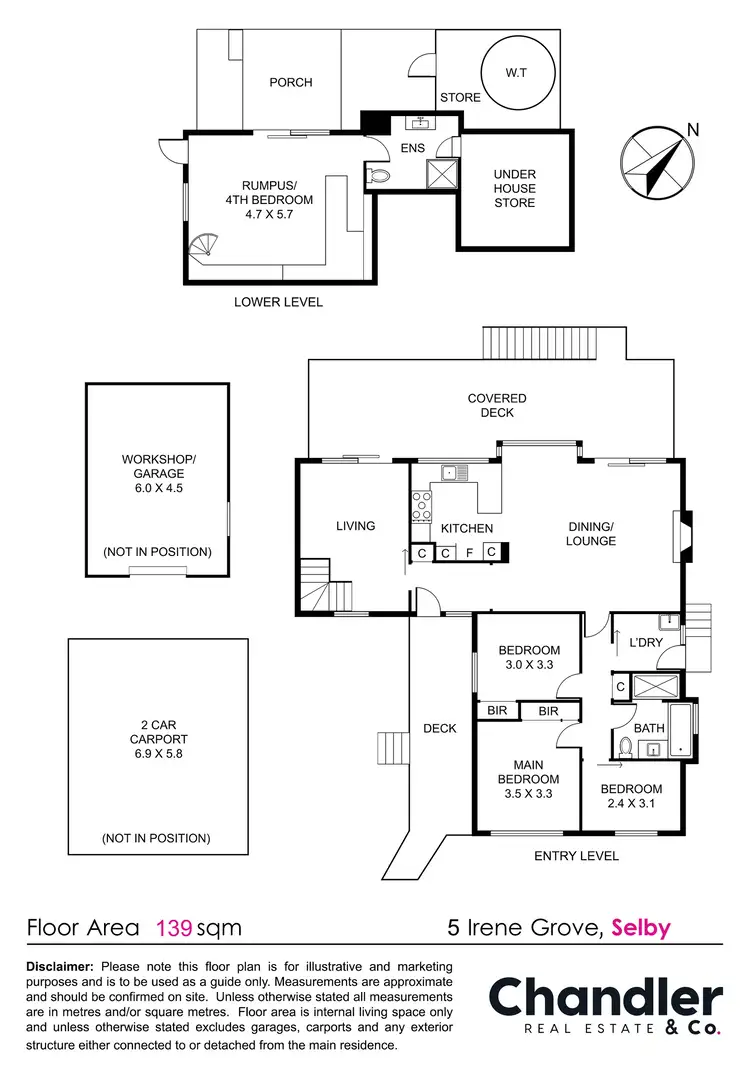 Floorplan of Homely house listing, 5 Irene Grove, Selby VIC 3159