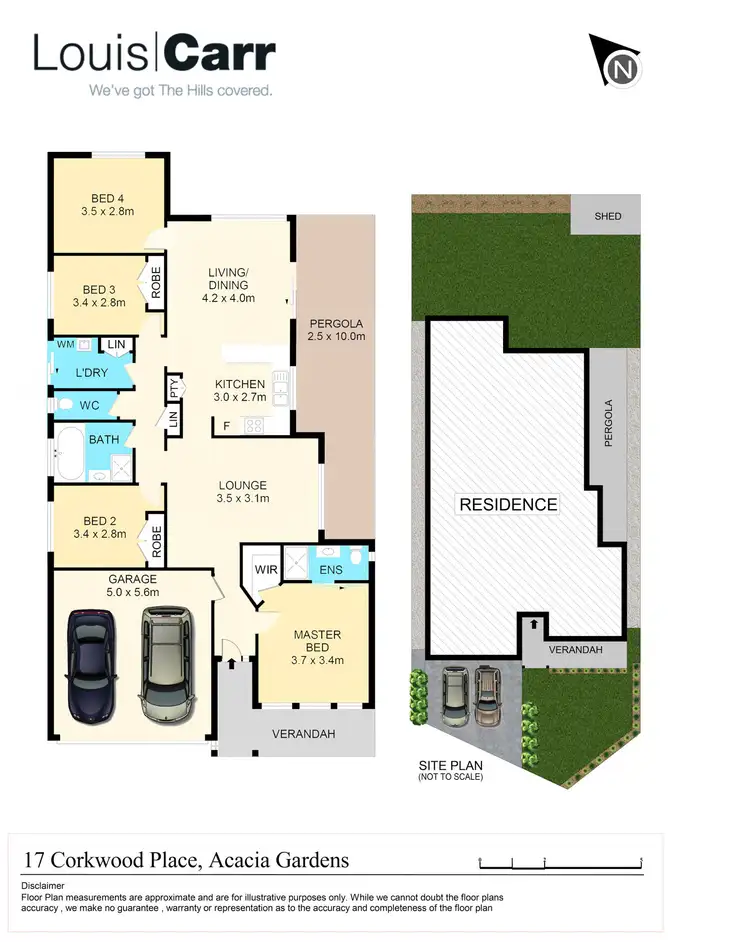 Floorplan of Homely house listing, 17 Corkwood Place, Acacia Gardens NSW 2763
