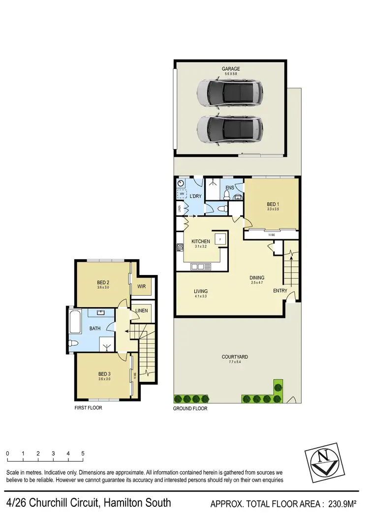 Floorplan of Homely townhouse listing, 4/26 Churchill Circuit, Hamilton South NSW 2303