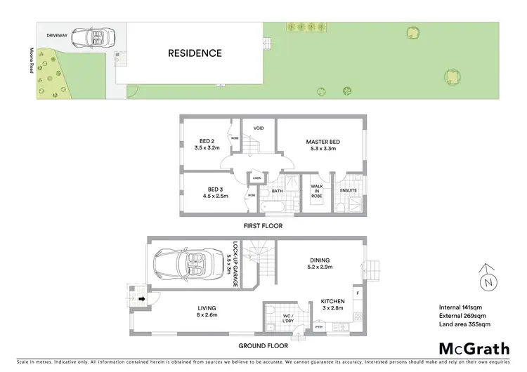 Floorplan of Homely semi-detached listing, 15A Moona Road, Kirrawee NSW 2232