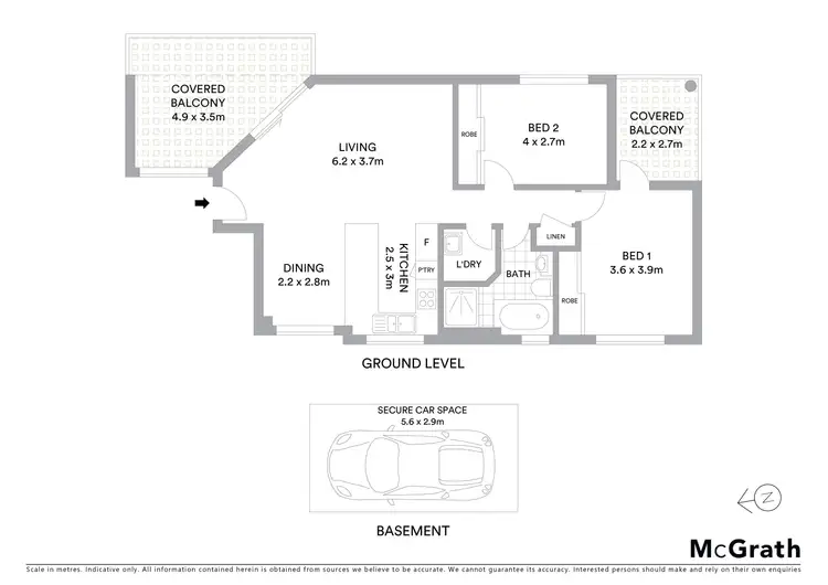 Floorplan of Homely apartment listing, 1/149 Todman Avenue, Kensington NSW 2033