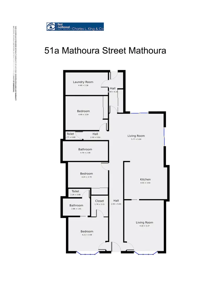 Floorplan of Homely house listing, 51a Mathoura Street, Mathoura NSW 2710