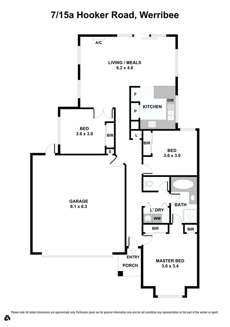 Floorplan of Homely unit listing, 7/15a Hooker Road, Werribee VIC 3030
