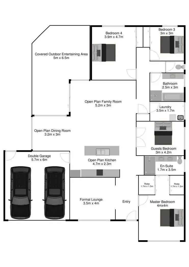 Floorplan of Homely house listing, 5 Mayfair Place, Moggill QLD 4070