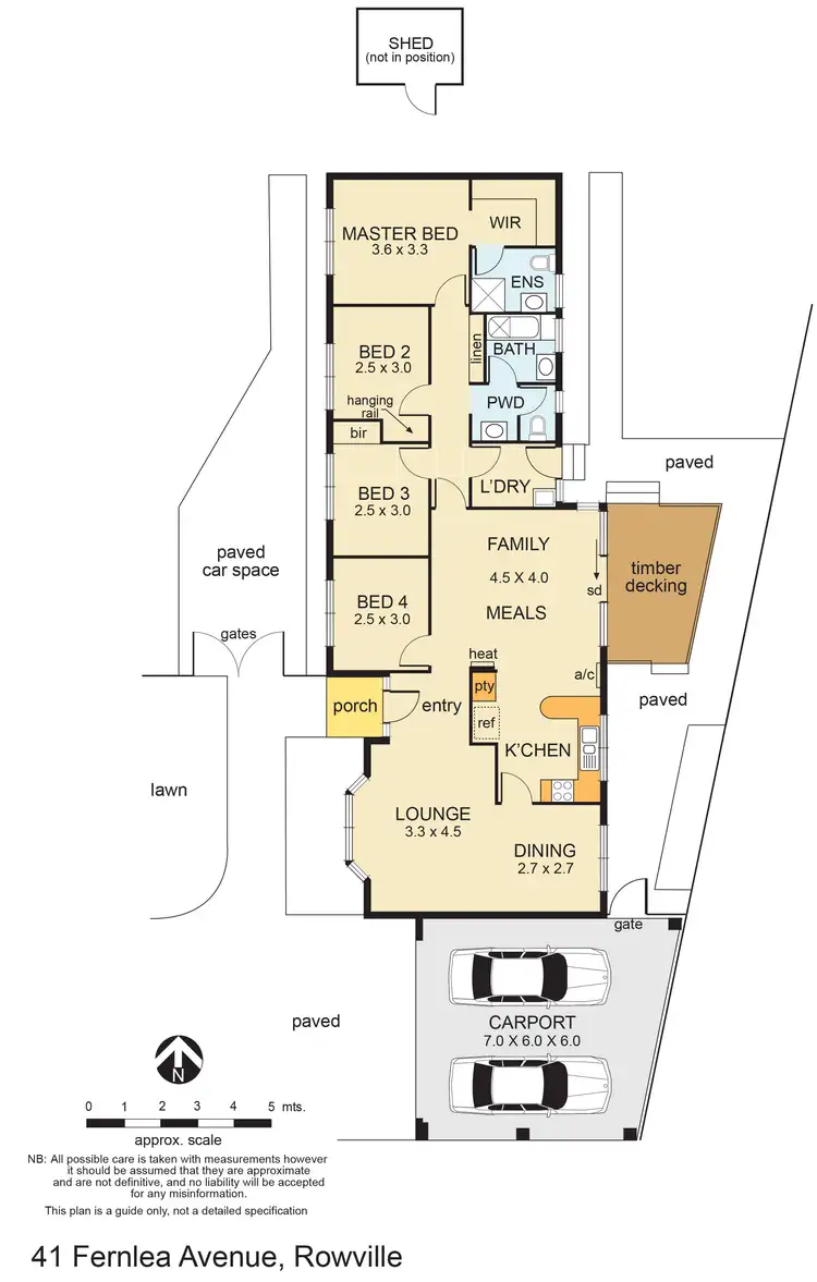 Floorplan of Homely house listing, 41 Fernlea Avenue, Rowville VIC 3178