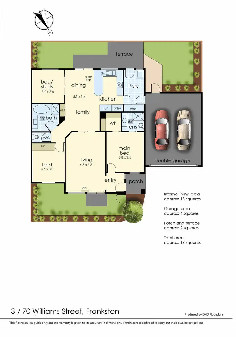 Floorplan of Homely unit listing, 3/70 Williams Street, Frankston VIC 3199