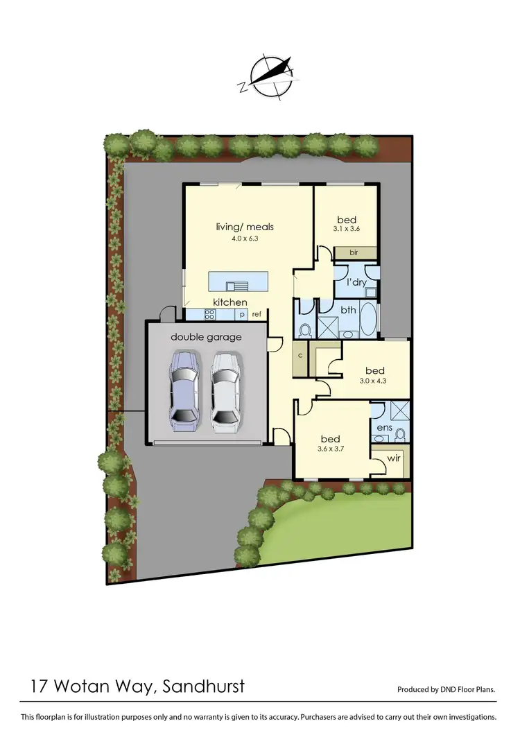 Floorplan of Homely house listing, 17 Wotan Way, Sandhurst VIC 3977