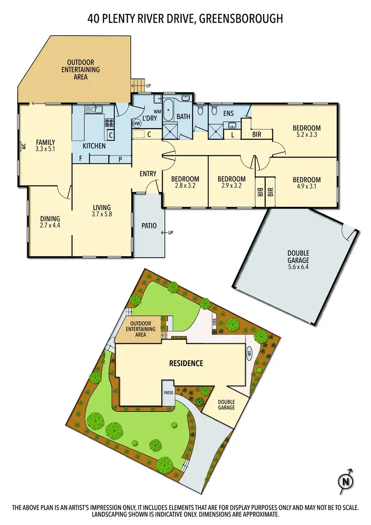 Floorplan of Homely house listing, 40 Plenty River Drive, Greensborough VIC 3088