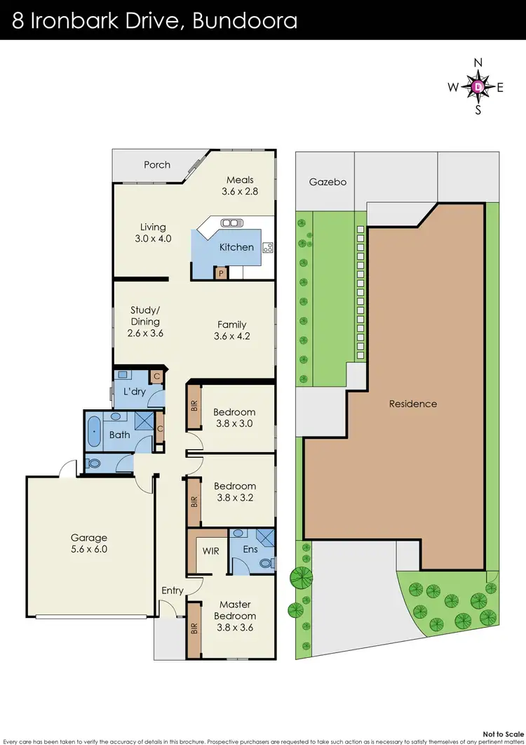 Floorplan of Homely house listing, 8 Ironbark Drive, Bundoora VIC 3083