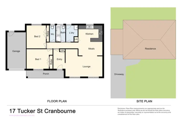 Floorplan of Homely unit listing, 2/17 Tucker Street, Cranbourne VIC 3977