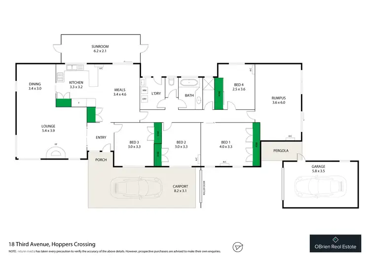 Floorplan of Homely house listing, 18 Third Avenue, Hoppers Crossing VIC 3029