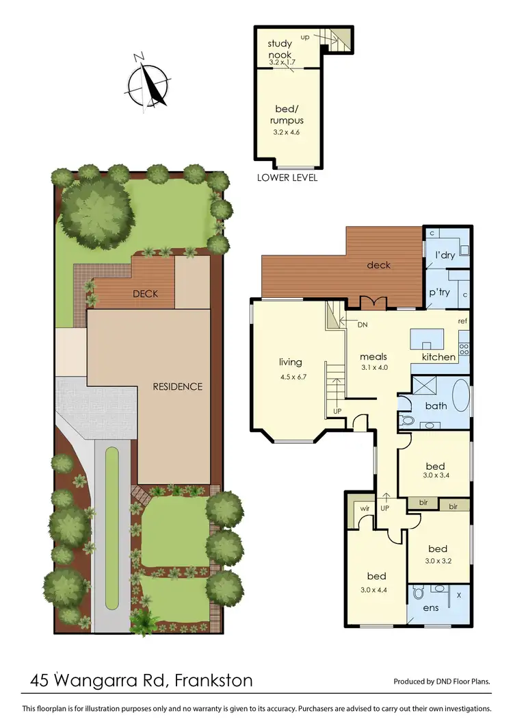Floorplan of Homely house listing, 45 Wangarra Road, Frankston VIC 3199